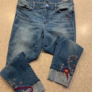 White House Black Market denim Capris